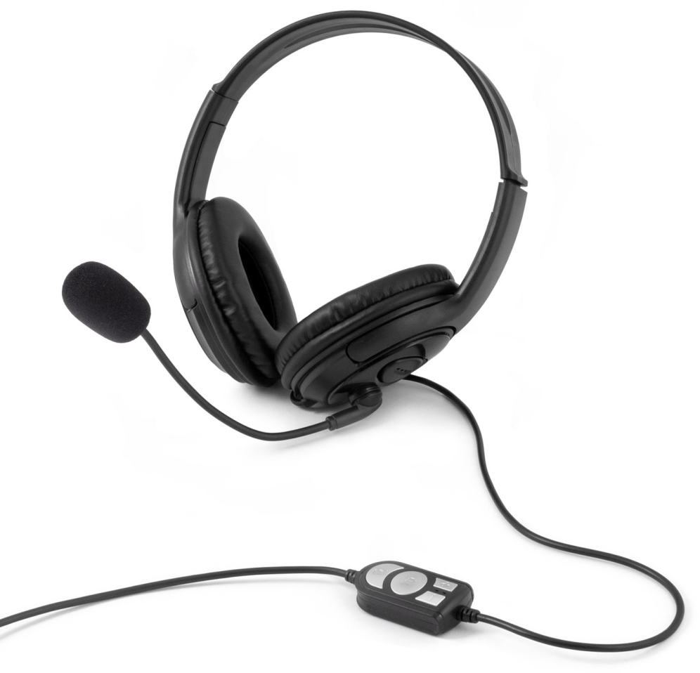 AURICULARES COOLBOX COOLCHAT U1 NEGRO MICROFONO ALAMBRICO USB - detalle