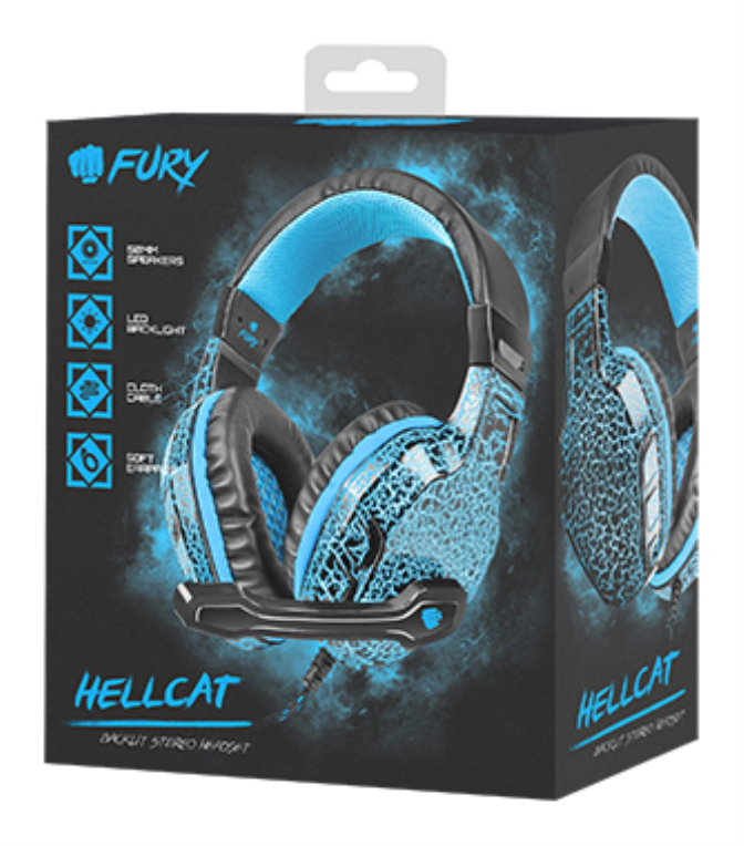 AURICULARES GAMING FURY HELLCAT 2.0 MINI JACK - detalle
