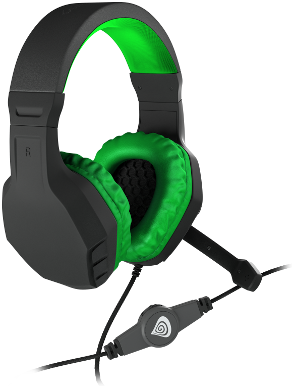 AURICULARES GAMING GENESIS ARGON 200 2.0 MINI JACK NEGRO-VERDE - detalle