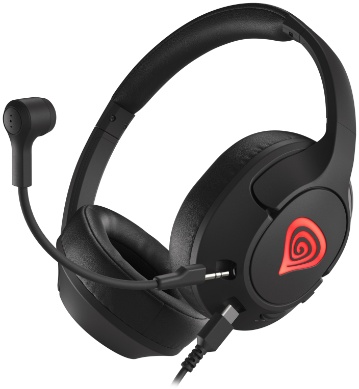 AURICULARES GAMING GENESIS RADON 800 7.1 VIRTUAL MINI JACK, USB NEGRO - detalle