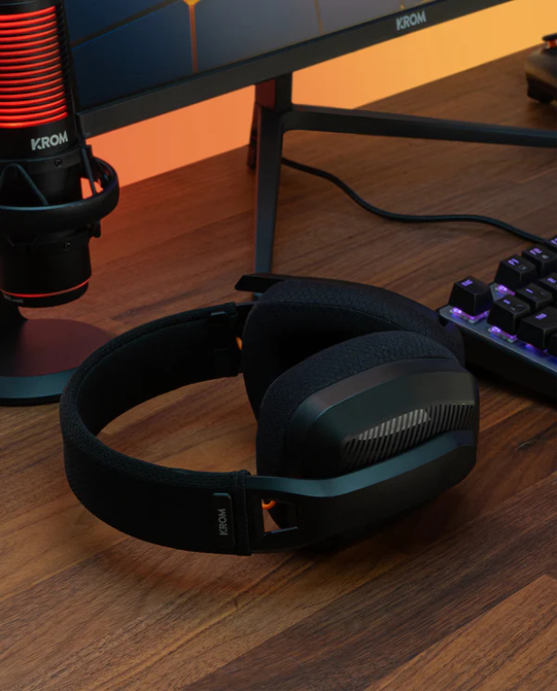 AURICULARES GAMING KROM KANJI WIRELESS NEGRO - detalle