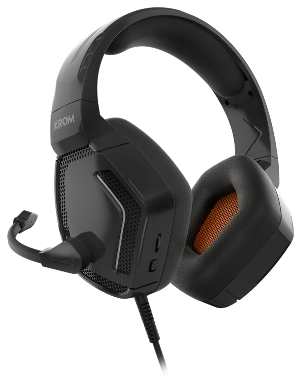 AURICULARES GAMING KROM KOPA PRO NEGRO MICROFONO ALAMBRICO - detalle