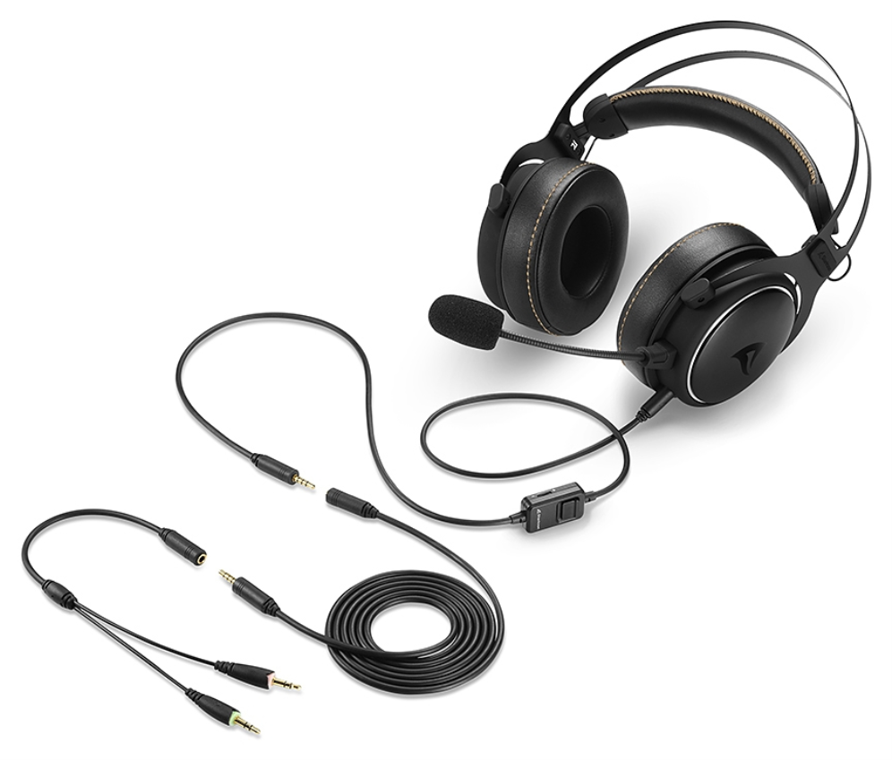 AURICULARES GAMING SHARKOON SKILLER SGH50 NEGRO MICROFONO ALAMBRICO - detalle