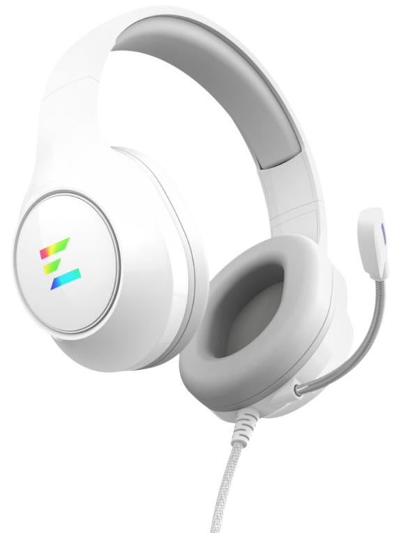 AURICULARES GAMING ZALMAN ZM-HPS310 BLANCO RGB - detalle