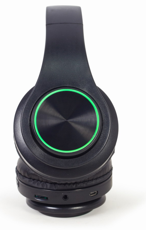 AURICULARES GEMBIRD BHP-LED-01 NEGRO MICROFONO BT - detalle