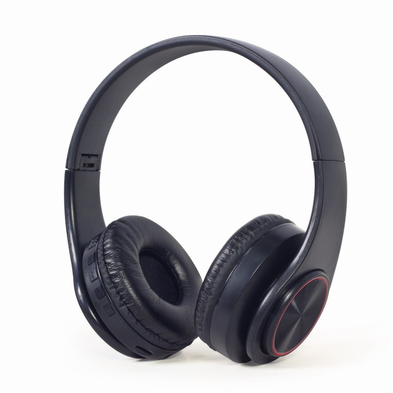 Auriculares Gembird BHP-LED-01 con cable e sen fíos, diadema, música/uso diario, microUSB, Bluetooth, negro