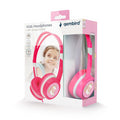 Auriculares e auriculares con cable Gembird MHP-JR-PK, diadema, música, rosa