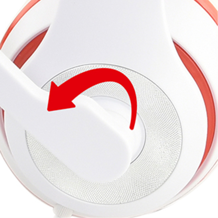 AURICULARES GEMBIRD MHS-03-WTRD BLANCO ROJO MICROFONO ALAMBRICO 3.5MM - detalle