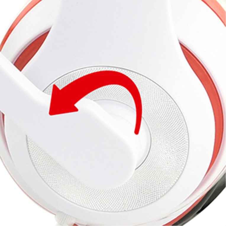 AURICULARES GEMBIRD MHS-03-WTRDBK BLANCO NEGRO ROJO MICROFONO ALAMBRICO JACK - detalle