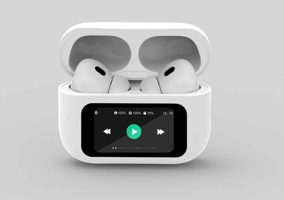 AURICULARES GEMBIRD TWS-LCD-ANC-01-W BLANCO BT - detalle