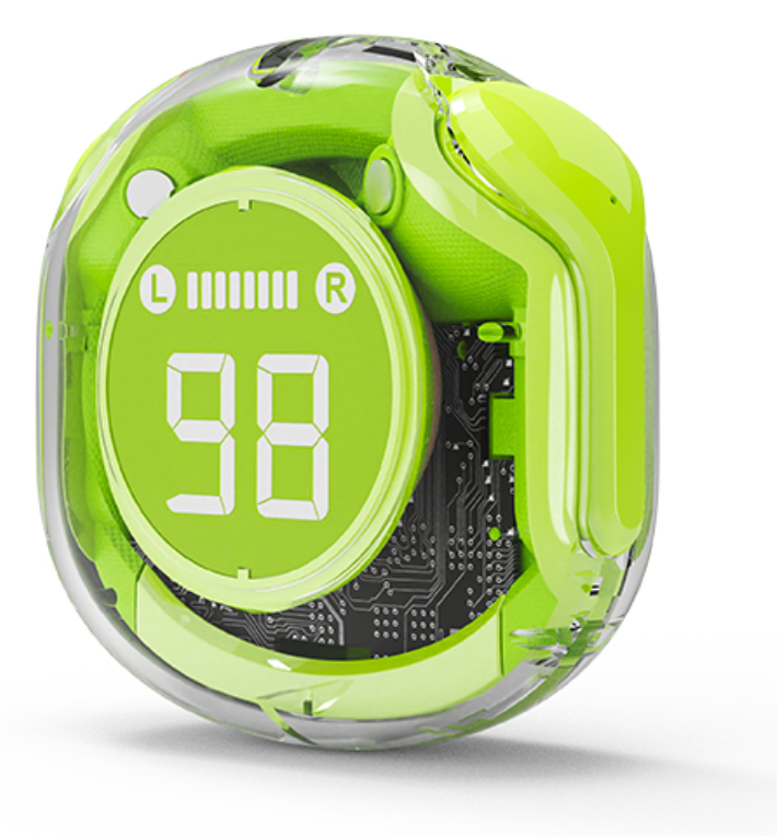 AURICULARES GEMBIRD TWST-01-G TRANSPARENTES VERDE BT