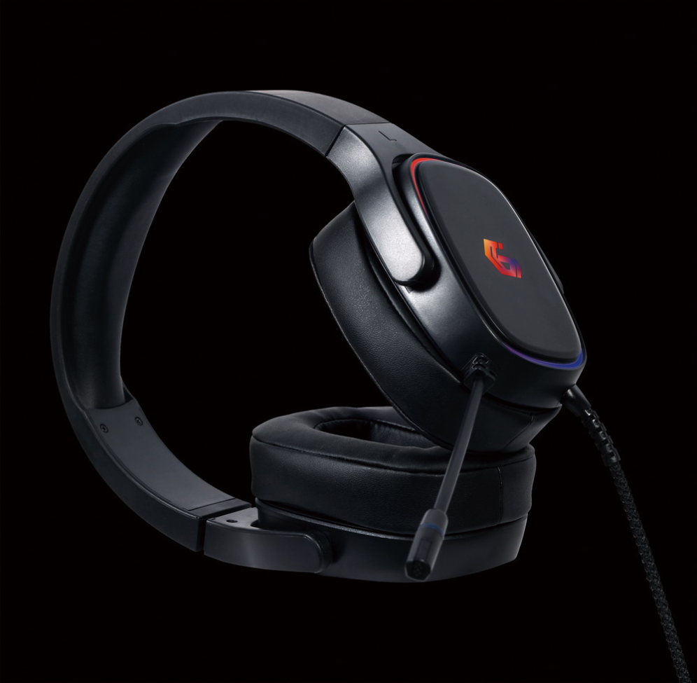 AURICULARES GEMBIRD USB 7.1 SURROUND PARA JUEGOS CON RETROILUMINACION RGB - detalle