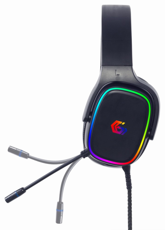 AURICULARES GEMBIRD USB 7.1 SURROUND PARA JUEGOS CON RETROILUMINACION RGB - detalle