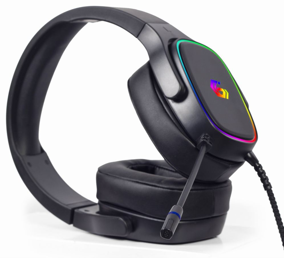 AURICULARES GEMBIRD USB 7.1 SURROUND PARA JUEGOS CON RETROILUMINACION RGB - detalle