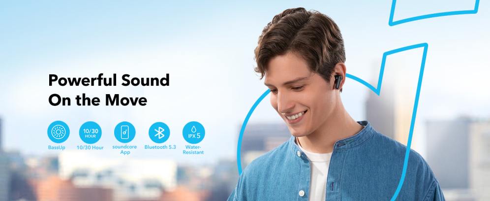 AURICULARES INALAMBRICOS SOUNDCORE R50I IN EAR NEGRO - detalle