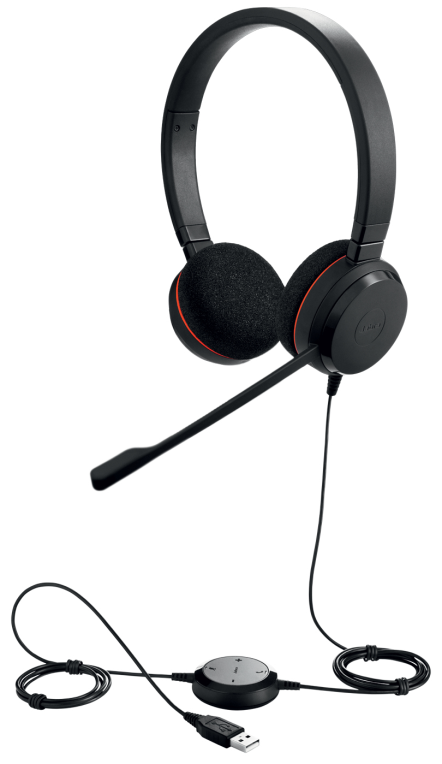 AURICULARES JABRA EVOLVE 20 MS STEREO NEGRO MICROFONO ALAMBRICO USB-A - detalle