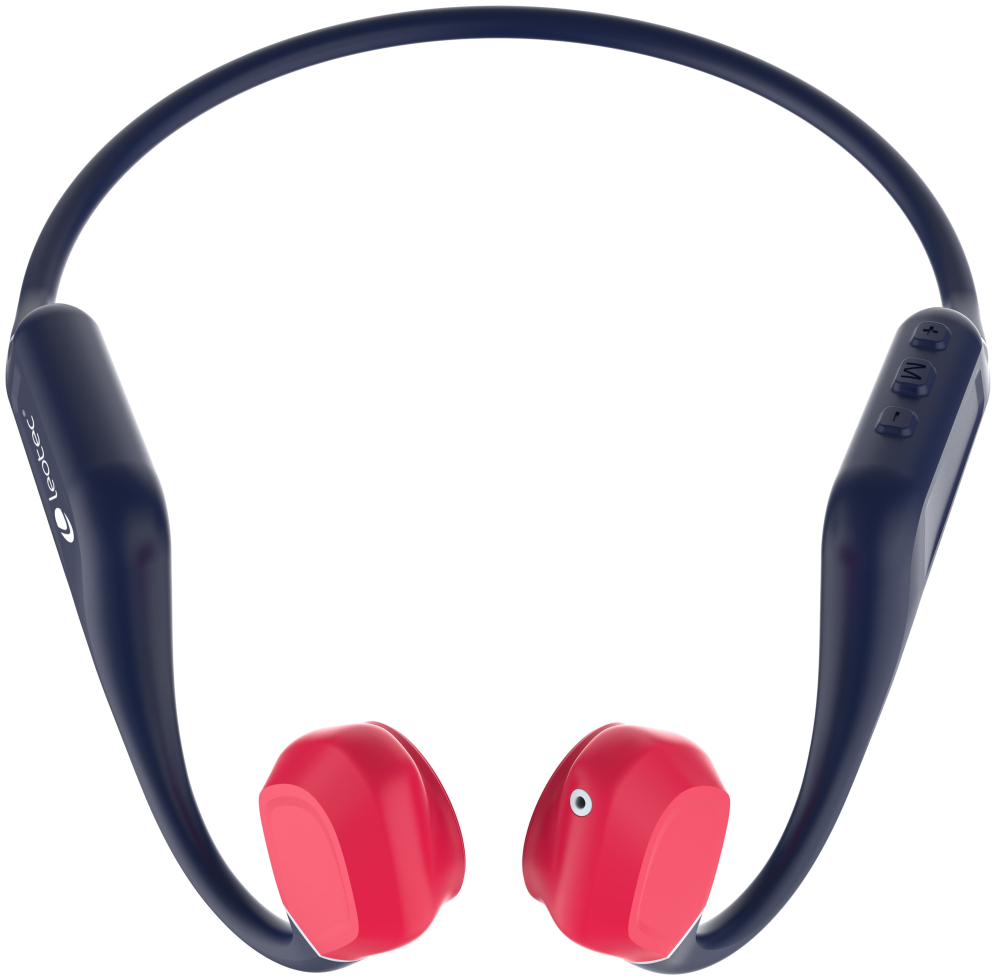 AURICULARES LEOTEC CONDUCCION OSEA KURI AZUL ROJO BT - detalle