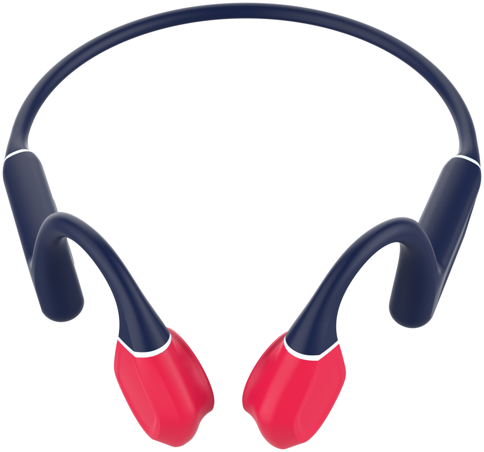AURICULARES LEOTEC CONDUCCION OSEA KURI AZUL ROJO BT - detalle