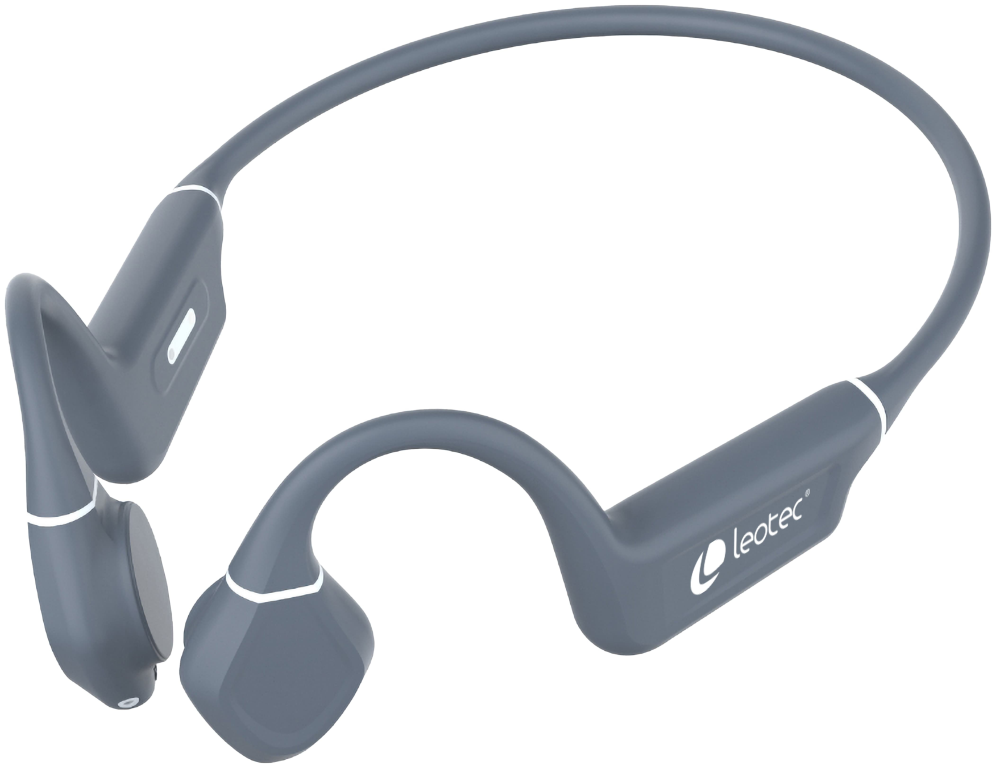 AURICULARES LEOTEC CONDUCCION OSEA KURI GRIS BT - detalle