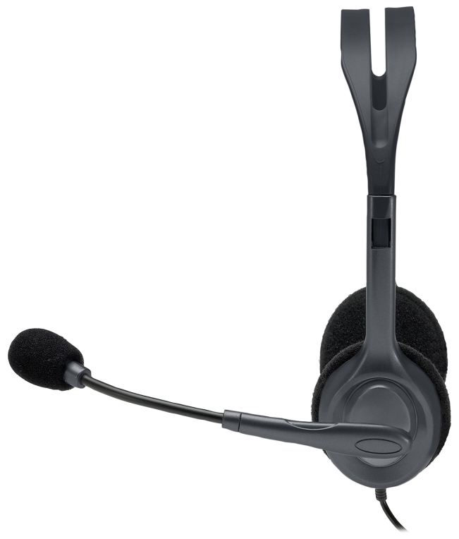 AURICULARES LOGITECH H111 GRIS MICROFONO ALAMBRICO - detalle