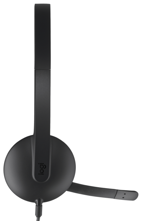 AURICULARES LOGITECH H340 NEGRO MICROFONO ALAMBRICO USB - detalle