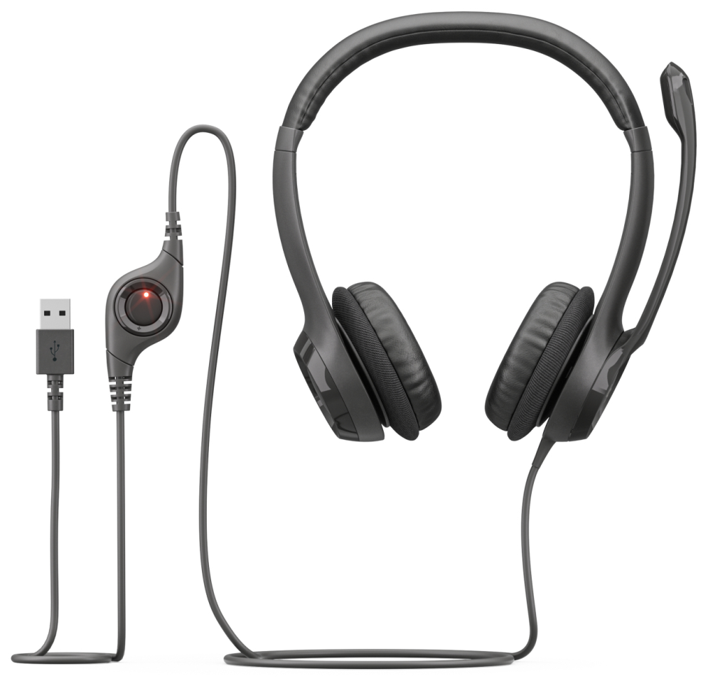 AURICULARES LOGITECH H390 NEGRO MICROFONO ALAMBRICO - detalle