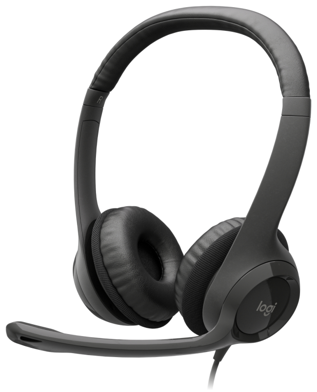 AURICULARES LOGITECH H390 NEGRO MICROFONO ALAMBRICO - detalle