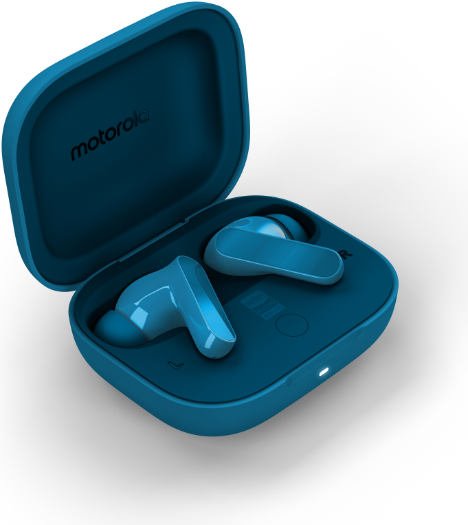 AURICULARES MOTOROLA MOTO BUDS BASS BLUE - detalle