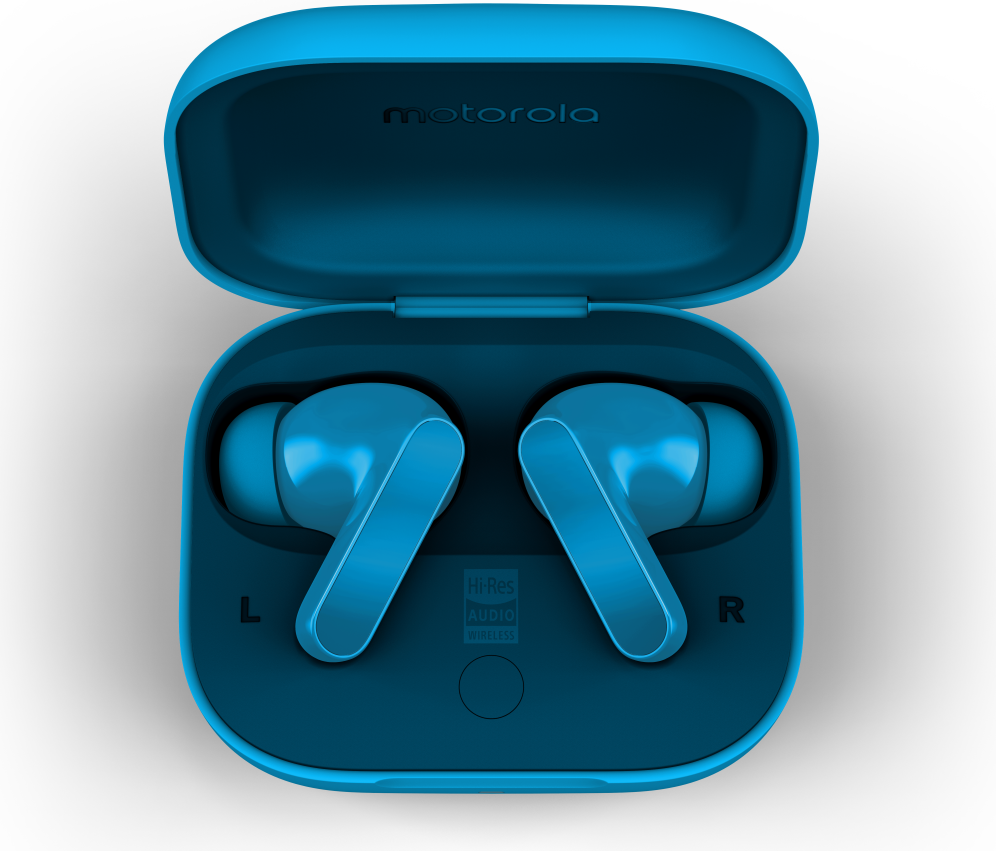 AURICULARES MOTOROLA MOTO BUDS BASS BLUE - detalle