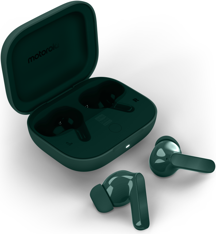 AURICULARES MOTOROLA MOTO BUDS BASS GREEN - detalle