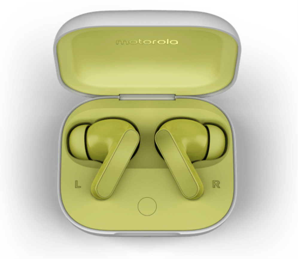 AURICULARES MOTOROLA MOTO BUDS GREEN MICROFONO BT - detalle