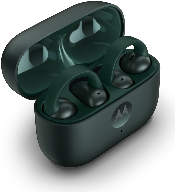 AURICULARES MOTOROLA MOTO BUDS LOOP VERDE - detalle