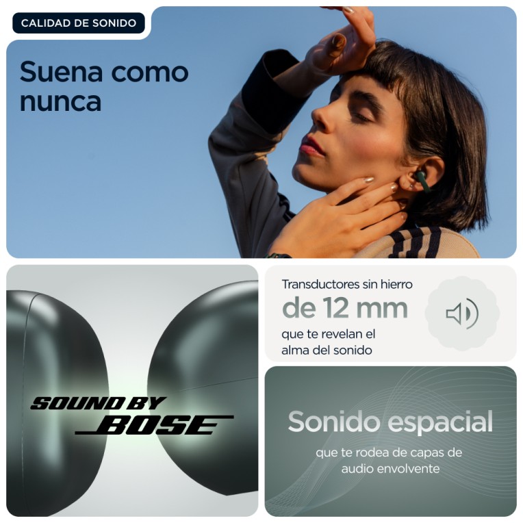 AURICULARES MOTOROLA MOTO BUDS LOOP VERDE - detalle
