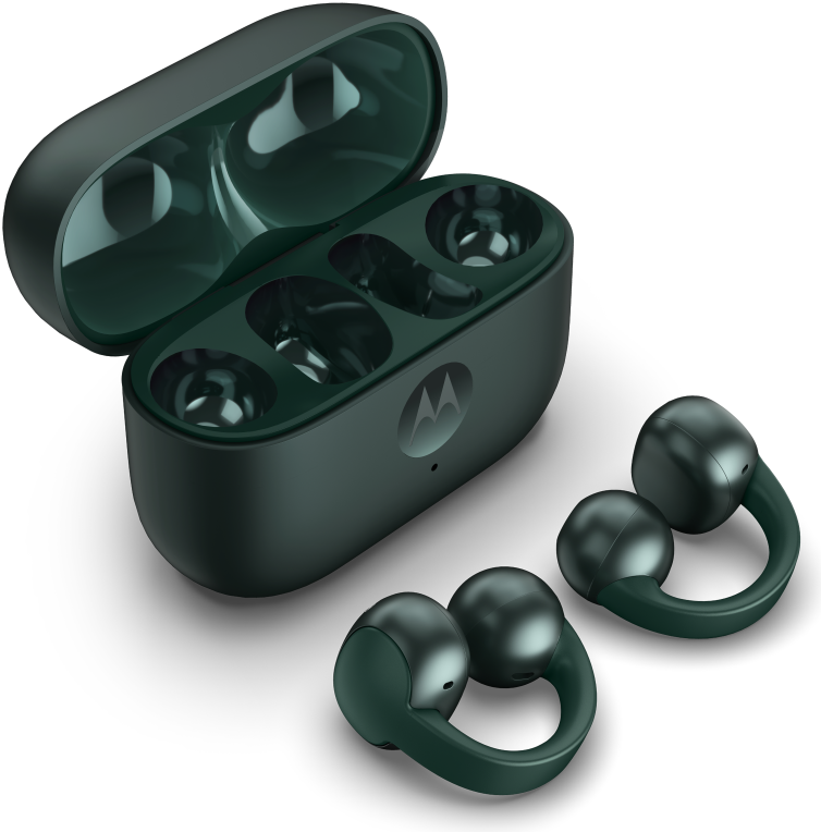 AURICULARES MOTOROLA MOTO BUDS LOOP VERDE - detalle