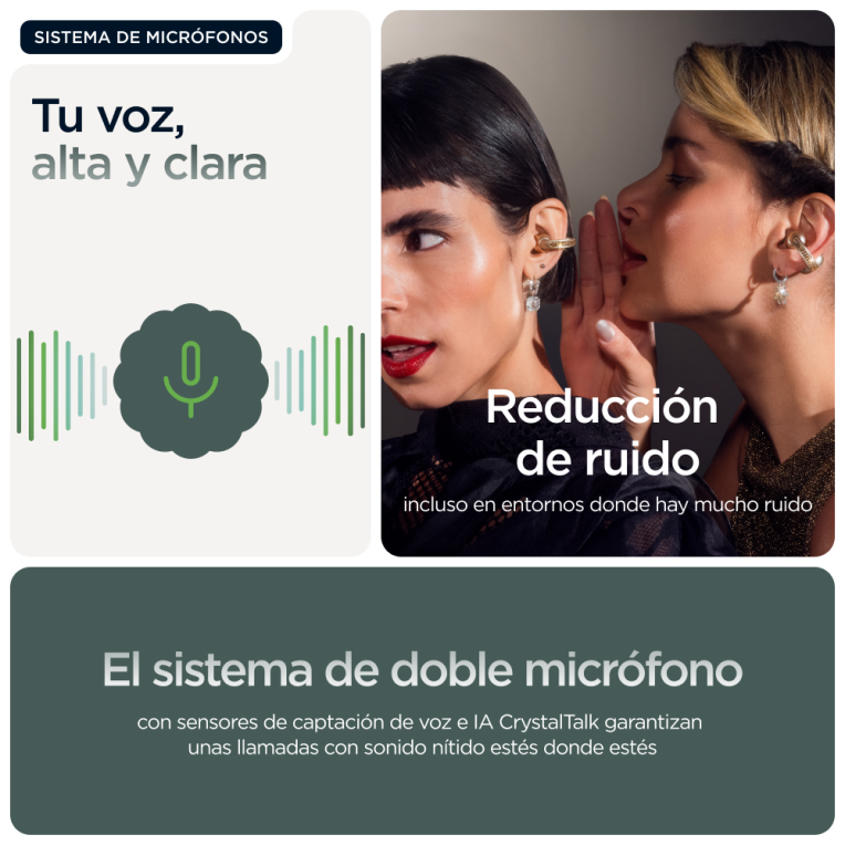 AURICULARES MOTOROLA MOTO BUDS LOOP VERDE - detalle