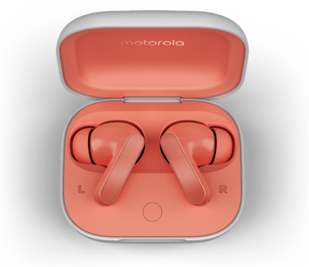 AURICULARES MOTOROLA MOTO BUDS PINK MICROFONO BT - detalle