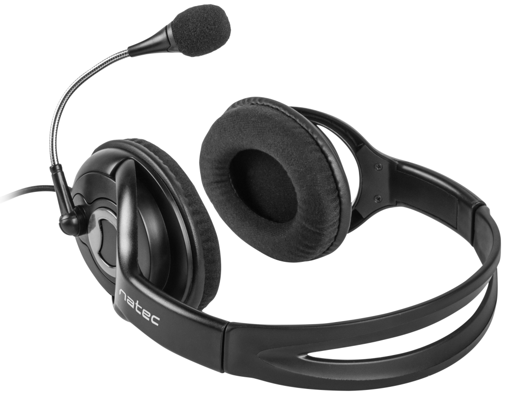 AURICULARES NATEC BEAR 2 NEGRO MICROFONO ALAMBRICO 3.5MM - detalle