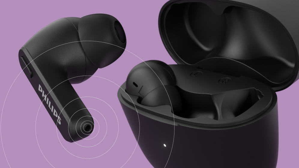 AURICULARES PHILIPS TAT2206BK/00 TRUE WIRELESS NEGRO MICROFONO BT - detalle