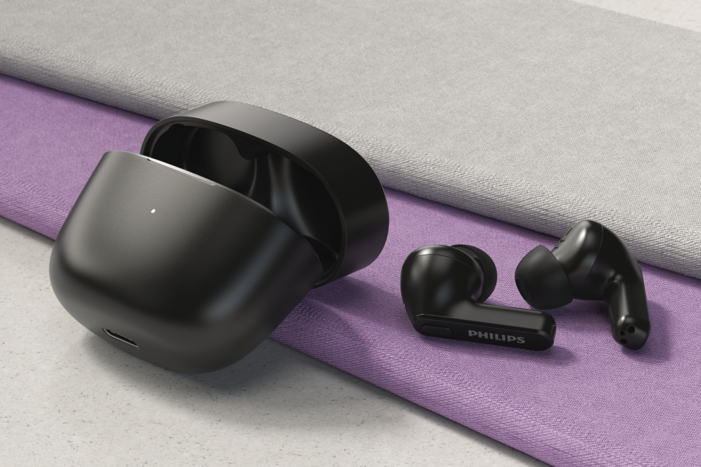 AURICULARES PHILIPS TAT2206BK/00 TRUE WIRELESS NEGRO MICROFONO BT - detalle