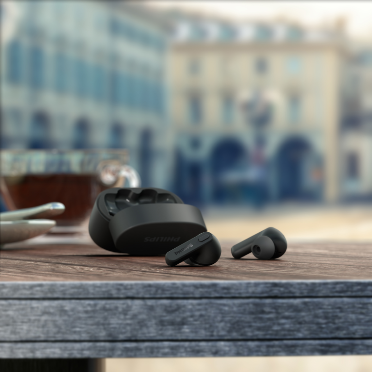 AURICULARES PHILIPS TAT2206BK/00 TRUE WIRELESS NEGRO MICROFONO BT - detalle