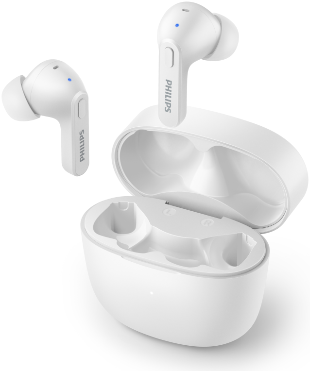 AURICULARES PHILIPS TAT2206GR/00 TRUE WIRELESS BLANCO MICROFONO BT - detalle