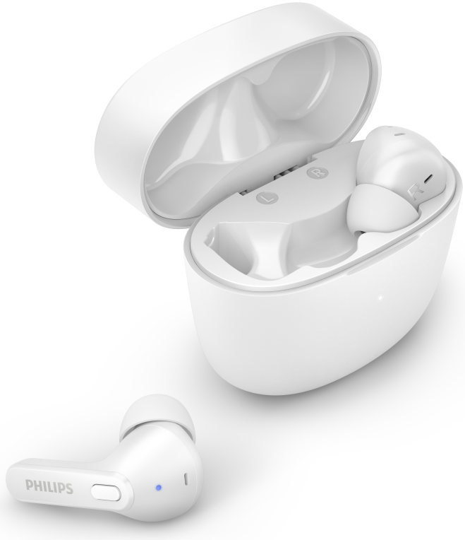 AURICULARES PHILIPS TAT2206GR/00 TRUE WIRELESS BLANCO MICROFONO BT - detalle