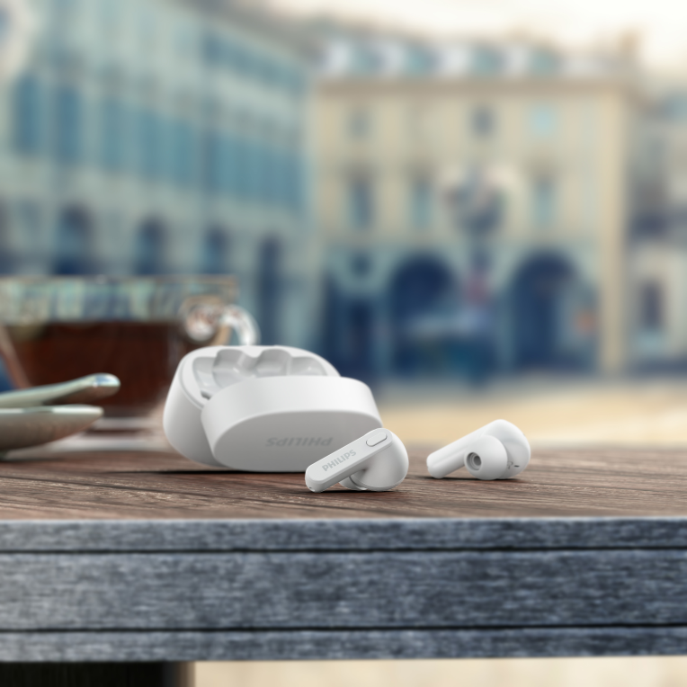 AURICULARES PHILIPS TAT2206GR/00 TRUE WIRELESS BLANCO MICROFONO BT - detalle