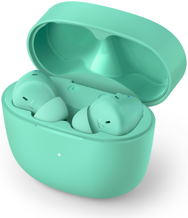 AURICULARES PHILIPS TAT2206GR/00 TRUE WIRELESS VERDE MICROFONO BT - detalle