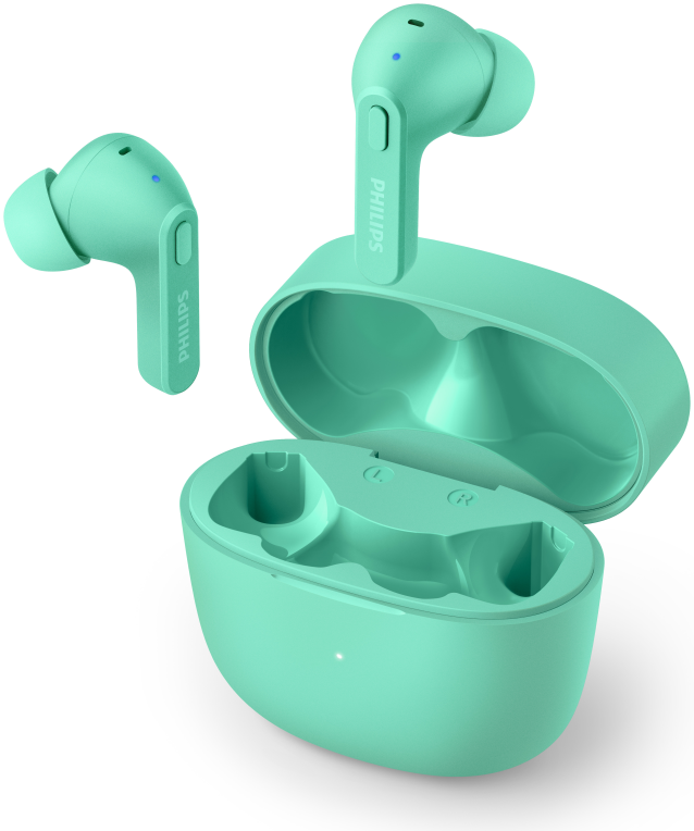 AURICULARES PHILIPS TAT2206GR/00 TRUE WIRELESS VERDE MICROFONO BT - detalle