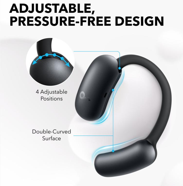 AURICULARES SOUNDCORE AEROFIT OPEN-EAR NEGRO - detalle