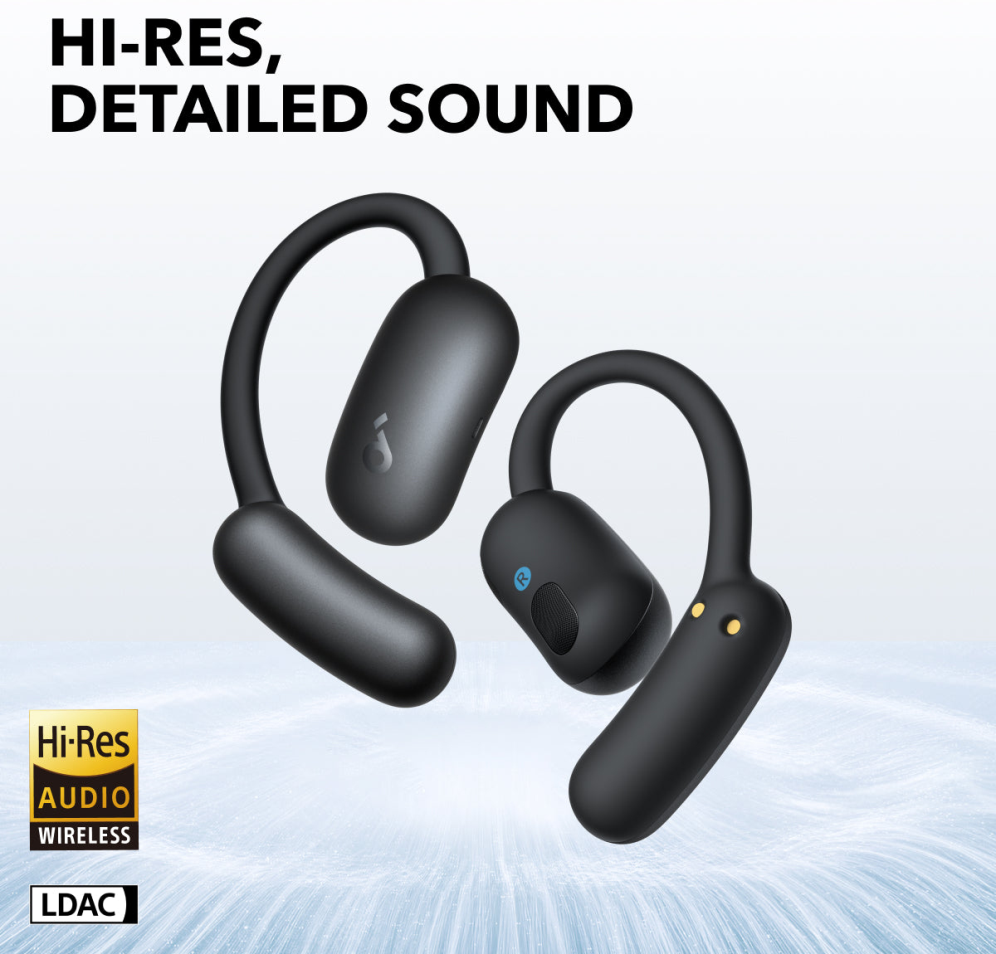 AURICULARES SOUNDCORE AEROFIT OPEN-EAR NEGRO - detalle
