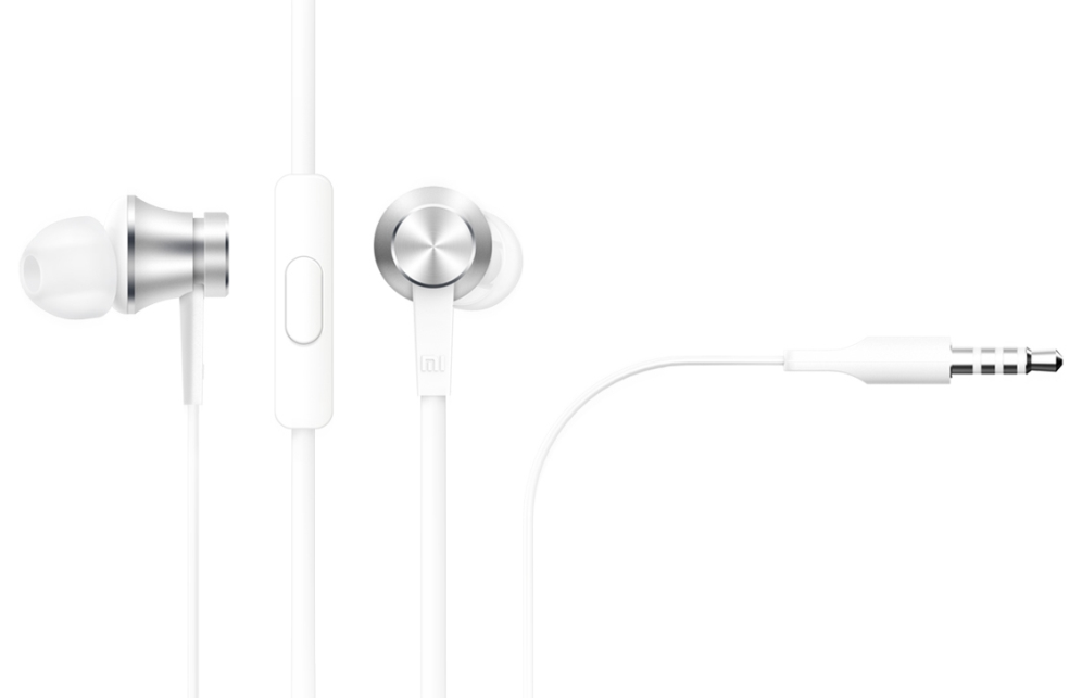 AURICULARES XIAOMI MI BASIC PLATA MICROFONO ALAMBRICOS - detalle