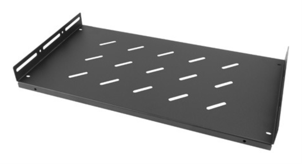 BANDEJA FIJA LANBERG 1U 483X220 MM HASTA 25 KG RACK DE 19" NEGRO - detalle