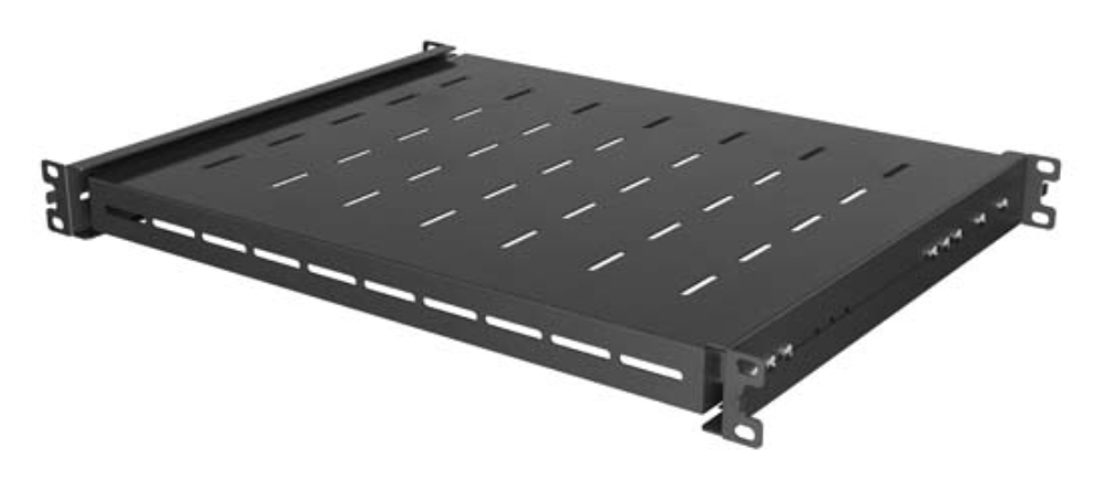 BANDELA LANBERG DESLIZANTE 1U 445X350MM HASTA 35KG RACK 19" NEGRO - detalle